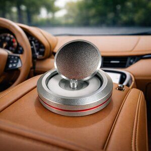 Scentoura Auto Air Freshener case - Silver Aluminum Machined Perfection